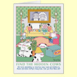 FIND THE HIDDEN COWS Birthday cards