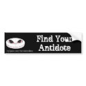 Find Your Antidote Bumper Sticker bumper stickers