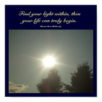 Find your light within, then...Poster posters