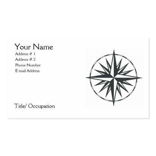 Find Your Way Business Cards (front side)