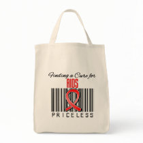 Finding a Cure For AIDS PRICELESS Canvas Bags