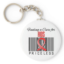 Finding a Cure For AIDS PRICELESS Keychain