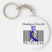 Finding a Cure For ALS PRICELESS Key Chain
