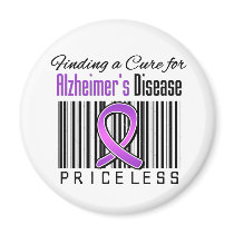 Finding a Cure For Alzheimers Disease PRICELESS Fridge Magnet