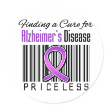 Finding a Cure For Alzheimers Disease PRICELESS Stickers