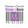 Finding a Cure For Alzheimers Disease PRICELESS Stickers