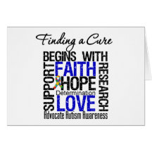 Finding a Cure For Autism Cards