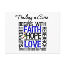 Finding a Cure For Autism Post Card