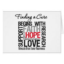 Finding a Cure For Brain Tumors Greeting Card