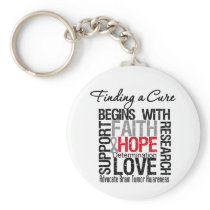 Finding a Cure For Brain Tumors Key Chains