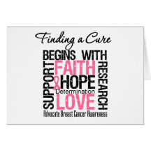 Finding a Cure For Breast Cancer Greeting Cards