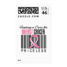Finding a Cure For Breast Cancer PRICELESS Stamp