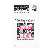 Finding a Cure For Breast Cancer Stamp