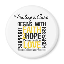 Finding a Cure For Childhood Cancer magnets