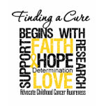 Finding a Cure For Childhood Cancer t-shirts