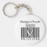 Finding a Cure For Diabetes PRICELESS Keychains