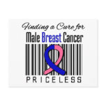 Finding a Cure For Male Breast Cancer PRICELESS Postcard