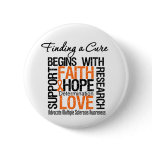 Finding a Cure For Multiple Sclerosis Pinback Button