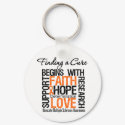 Finding a Cure For Multiple Sclerosis keychains