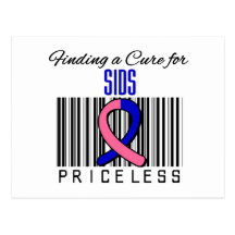 Finding a Cure For SIDS PRICELESS Postcard