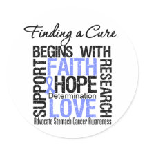 Finding a Cure For Stomach Cancer stickers