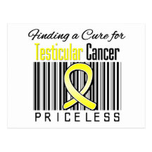 Finding a Cure For Testicular Cancer PRICELESS Post Cards