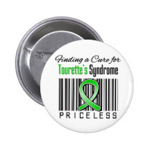 Finding a Cure For Tourettes Syndrome PRICELESS Pinback Buttons