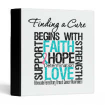 Finding A Cure Hope Hereditary Breast Cancer Vinyl Binders