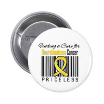 Finding a Cure Priceless - Neuroblastoma Cancer Pinback Buttons