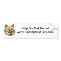 Finding Miss Tilly Bumper Sticker