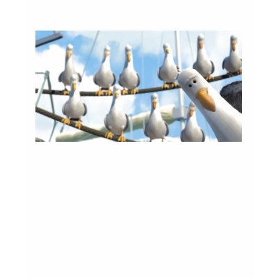 Finding Nemo Seagulls on ropes t-shirts
