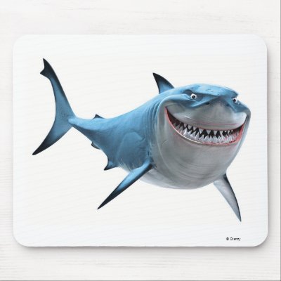 Finding Nemo's Bruce mouse pad