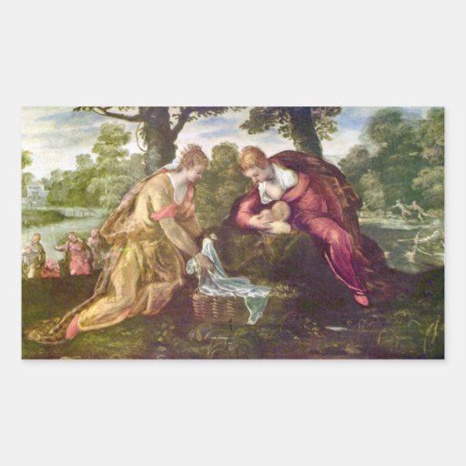 Finding of Moses by Tintoretto Stickers