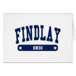 Findlay Ohio College Style tee shirts Greeting Card