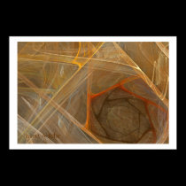 fine art brown fractal, Halima Ahkdar posters