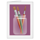 Fine Art Brushes Greeting Cards