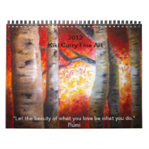Fine Art Calender by Kiki Curry   2012 Calendars