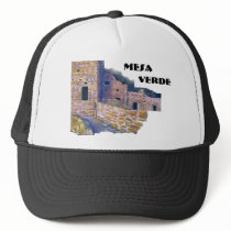 Fine Art Cap--Spruce House at Mesa Verde hats by Artist_Lenora Fine Art Cap--Spruce House at Mesa Verde hats