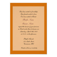 Fine art Christian fall wedding invitations Invitation