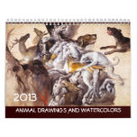FINE ART COLLECTION  / Animal Drawings 2013 Wall Calendar