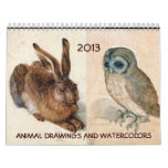 FINE ART COLLECTION  / Animal Drawings 2013 Wall Calendars