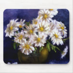 Fine Art Daisies in Purple Background mousepads
