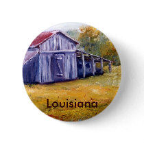 Fine Art Louisiana Barn from Oil Painting buttons by Artist_Lenora Fine Art Louisiana Barn from Oil Painting buttons