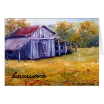 Fine Art Louisiana Barn from Oil  Painting Cards
