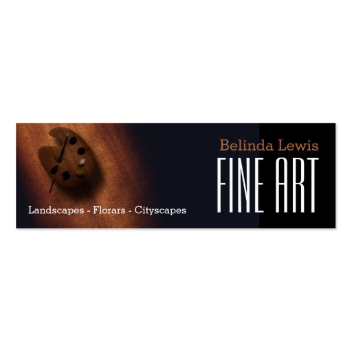Fine Art | Oil Painter Business Card (front side)