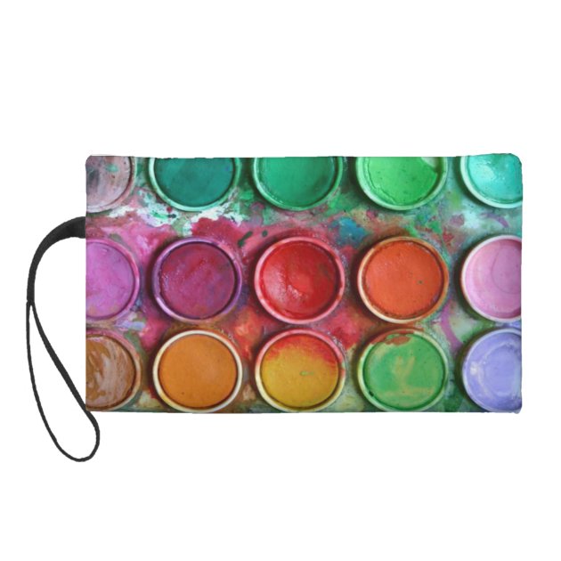 Fine Art Paint Color Box Palette Monogram Name Wristlets