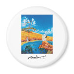 Fine art painting magnet