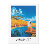 Fine art painting post card