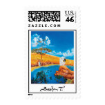 Fine art painting postage stamp stamps