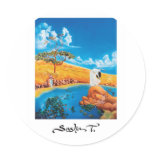 Fine art painting sticker